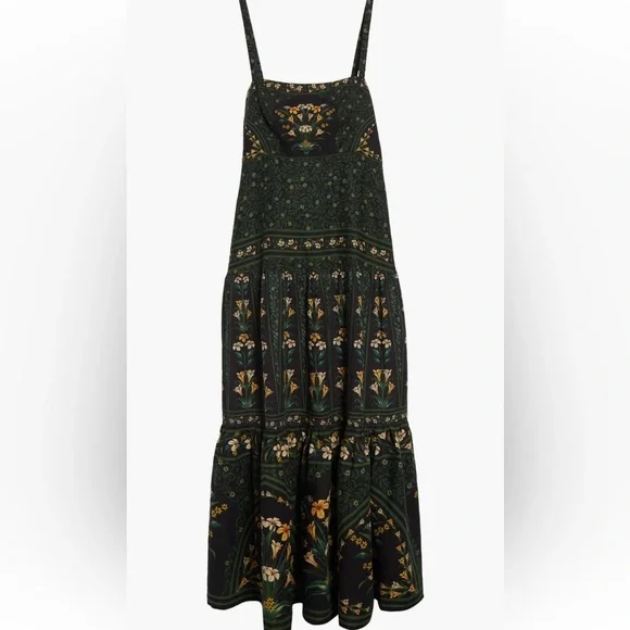 FARM Rio | Dresses | Farm Rio Flowers Arch Back Sleeveless Maxi Sundress  Size Small | Poshmark